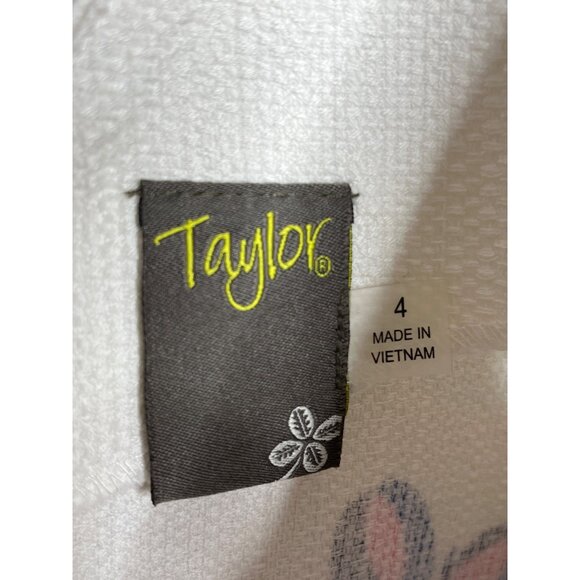 Taylor White Floral Shift Sundress Dress NWT Size 4 Small - Picture 11 of 13